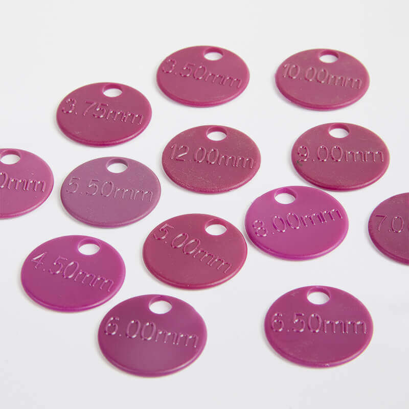 Needle Size ID Tags