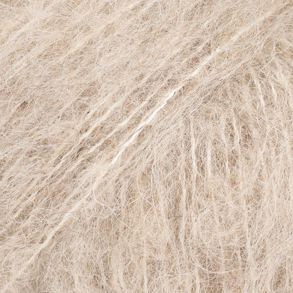 DROPS Brushed Alpaca Silk #04 Light Beige, Aran Worsted Weight Brushed Alpaca Silk Yarn | Teekays Yarns