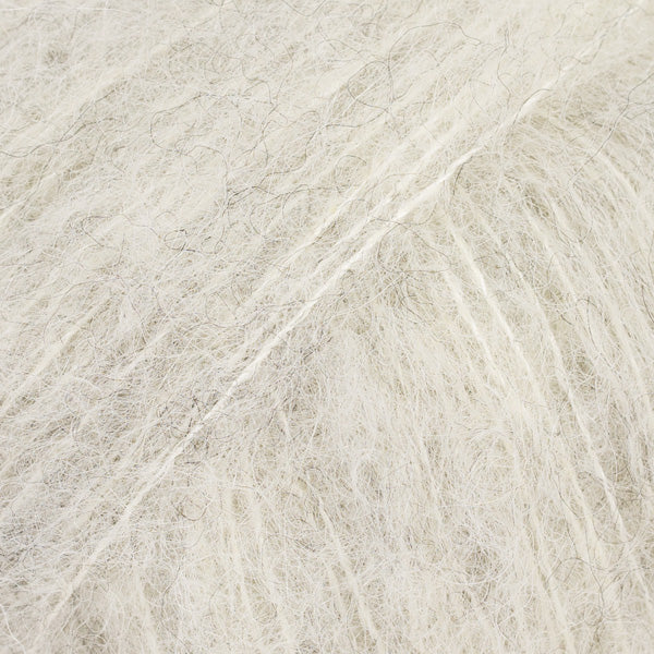 DROPS Brushed Alpaca Silk #35 Pearl Grey, Aran Worsted Weight Brushed Alpaca Silk Yarn | Teekays Yarns