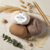 DROPS Baby Merino Yarn, Sport Weight Superwash Extra Fine Merino Wool, Uni Colour and Print | Teekays Yarns