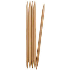 Chiaogoo Bamboo Double Pointed Needles-8" (20cm) Patina