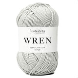 fiddlesticks wren 8 ply #w020 silver